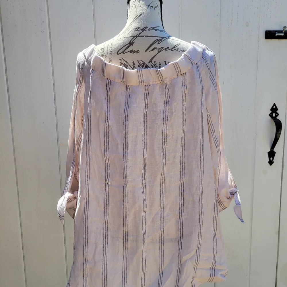 Free People CP Shades‎ 100% Linen Off Shoulder Tunic Top